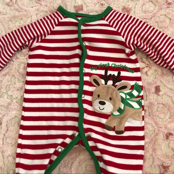 My First Christmas Baby Footie Pajama - Picture 2 of 3
